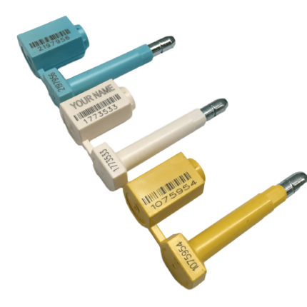 BOLT SEAL COLORS Security seals Tamper-evident seals Indicative seals Barrier seals High-security seals Bolt seals Container seals Truck seals Cargo seals ISO 17712 bolt seals High-security bolt seals Snap-on bolt seals Metal bolt seals